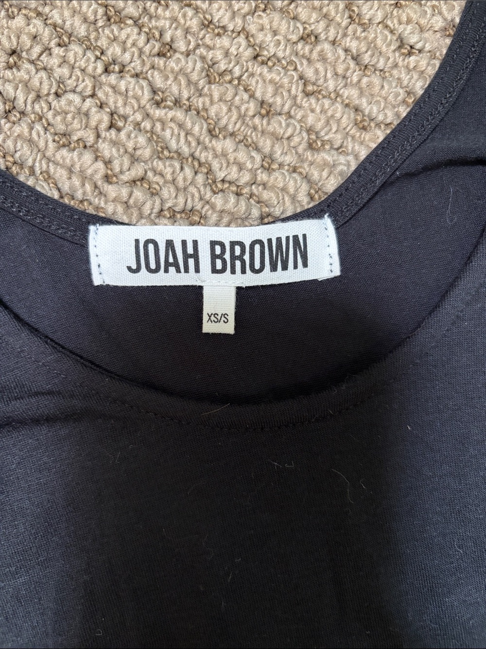 Joah Brown Women’s Black Crop Long-Sleeve - Picture 2 of 2